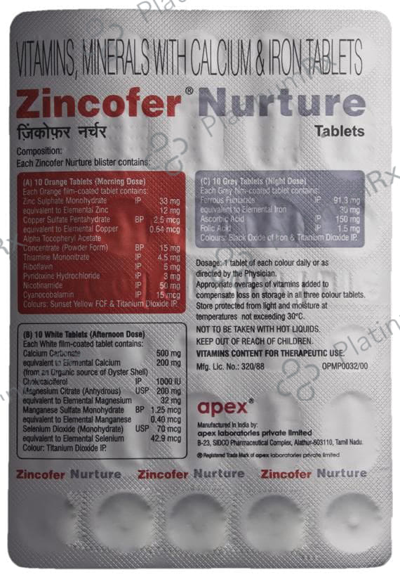 Zincofer Nurture Tablet 30s