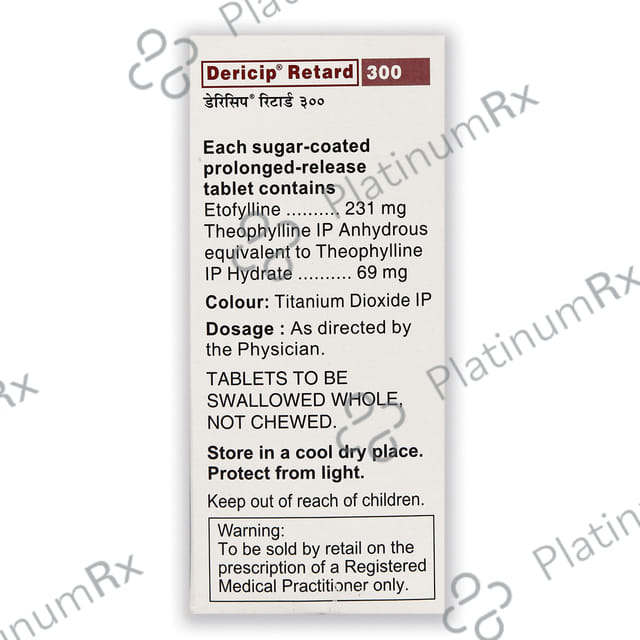Dericip 231mg/69mg Tablet