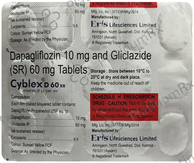 Cyblex D 10/60mg XR Tablet 15s
