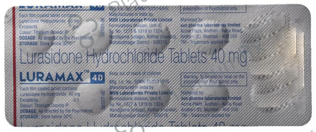 Luramax 40mg Tablet 10s