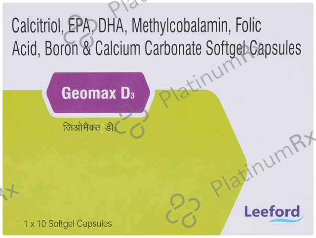 Geomax D3 Softgel for Osteoporosis