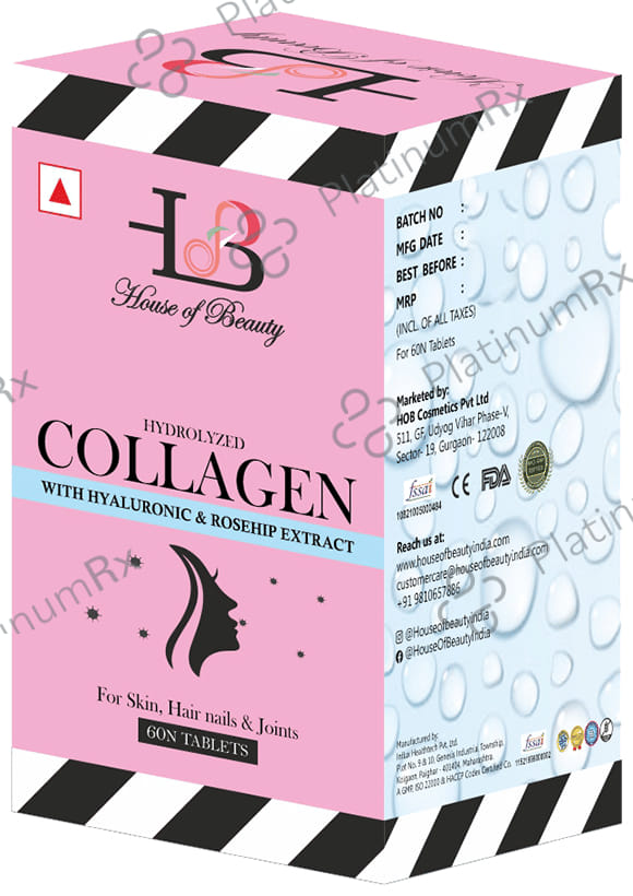House of Beauty Hydrolyzed Collagen with Hyaluronic & Rosehip Extract Tablet