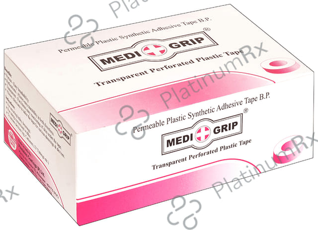 Medigrip Transparent Perforated Plastic Tape 1.25cm x 9.1m