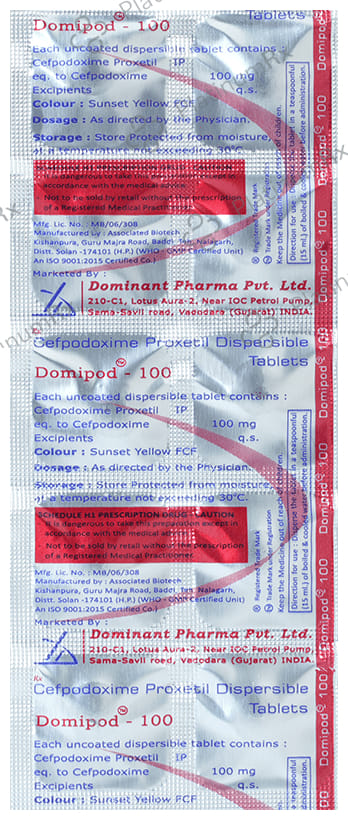 Domipod 100mg Tablet DT 10s