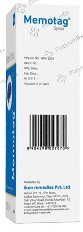 Memotag Memory Tonic (200ml Each) 1 Bottle