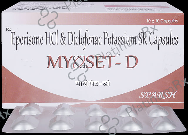 Myoset-D 150mg/100mg Capsule SR