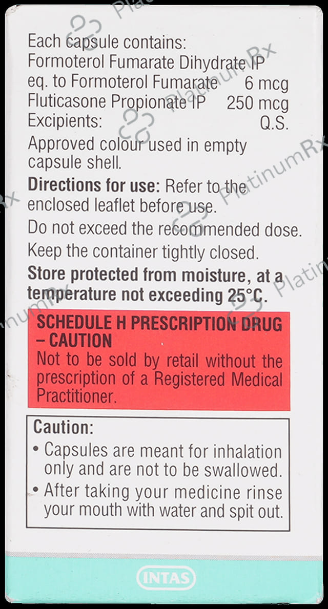 Quikhale FF 6/250mcg Capsule 30s