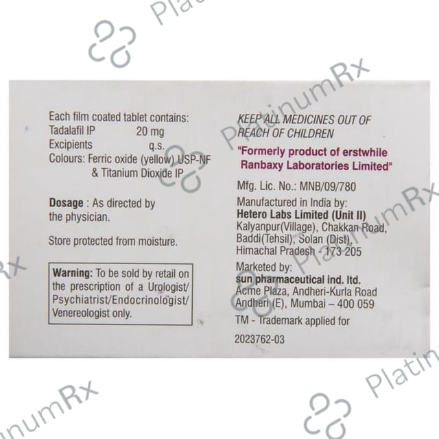 Forzest 20mg Tablet 7s
