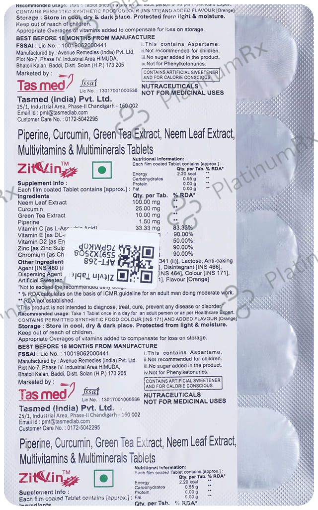 Zitvin Tablet