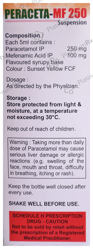 Peraceta-MF 250 Oral Suspension Mango