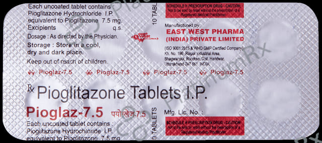 Pioglaz 7.5mg Tablet 10s