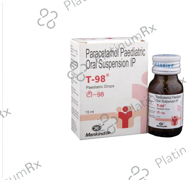 T 98 100mg Paediatric Drops 15ml