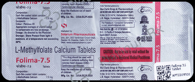 Folima 7.5mg Tablet 10s