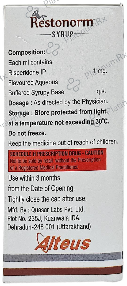 Restonorm 1mg Syrup 60ml