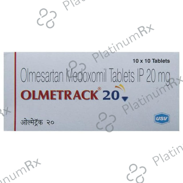 Olmetrack 20mg Tablet 10s
