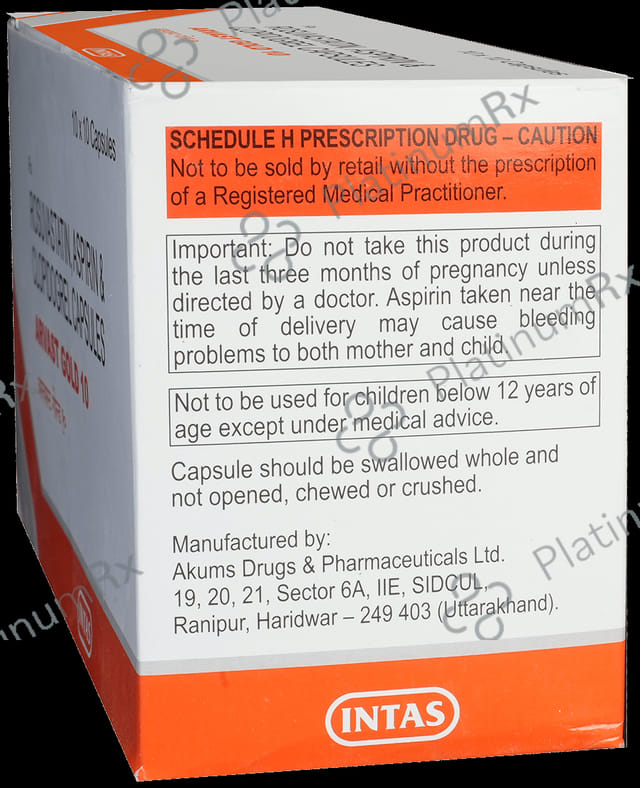 Arvast Gold 10/75/75mg Capsule 10s