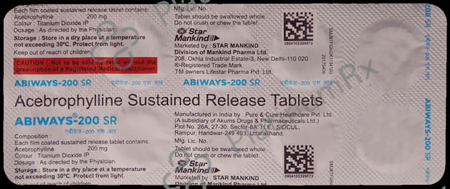 Abiways 200mg SR Tablet 10s