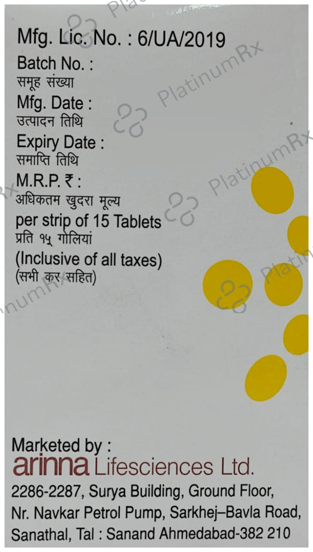 Fritolev 500mg Tablet 15s
