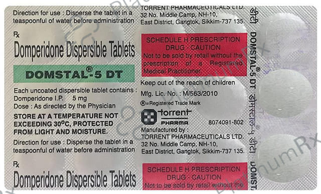 Domstal 5mg Tablet DT 15s