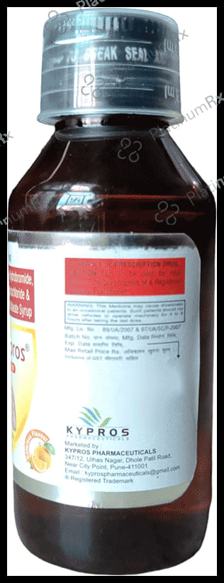 Coldipros Cough Syrup Delicious Flavoured Sugar Free
