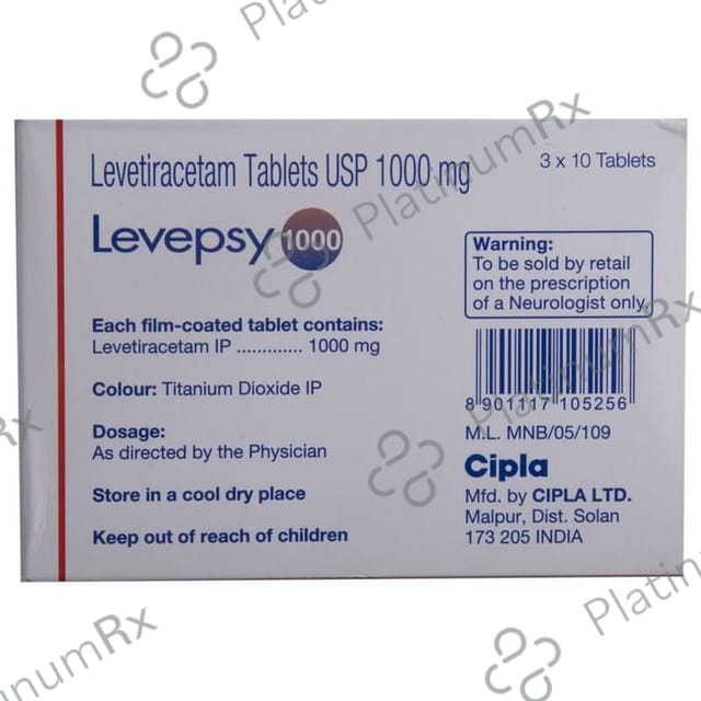 Levepsy 1000mg Tablet 10s
