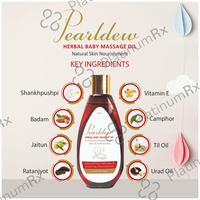 Pearldew Herbal Baby Massage Oil