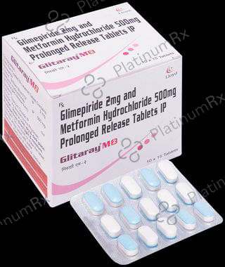Glitaray M 2/500mg Tablet 15s