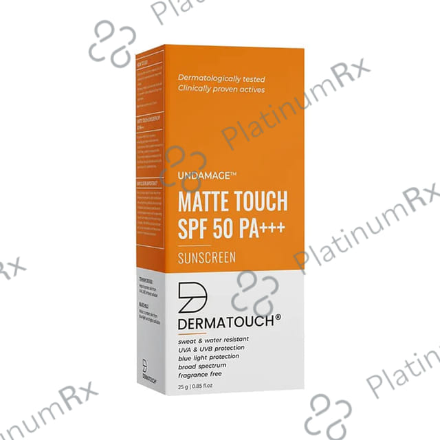 Dermatouch Undamage Matte Touch SPF 50 PA+++ Sunscreen Cream 25gm