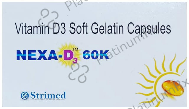 Nexa-D3 60K Soft Gelatin Capsule