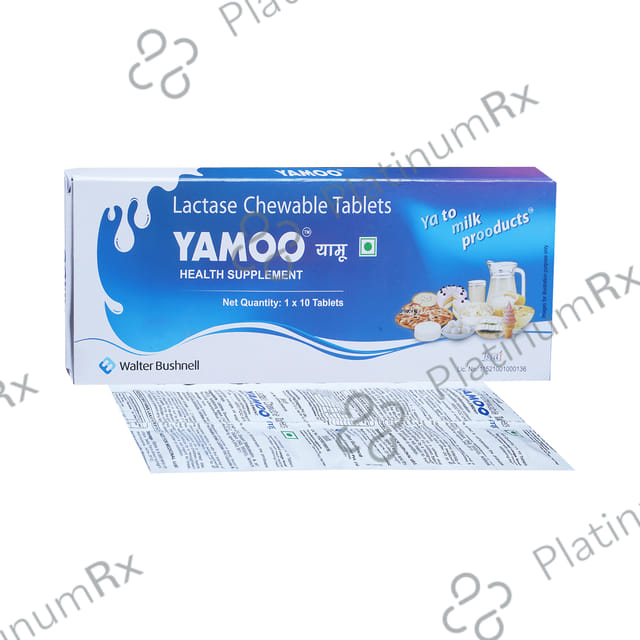 Yamoo Lactase 4500IU Chewable Tablet 10s