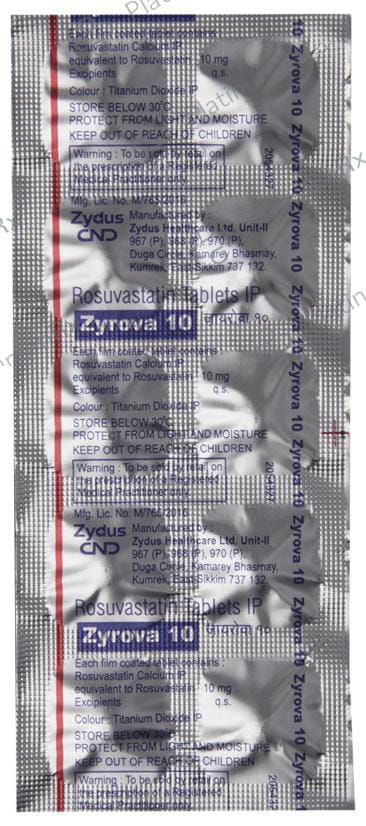 Zyrova 10mg Tablet 10s