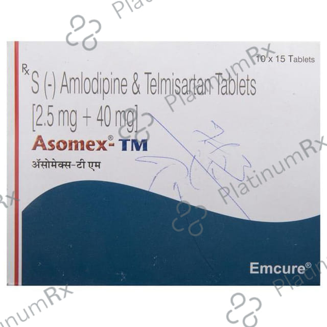 Asomex TM 2.5/40mg Tablet 15s