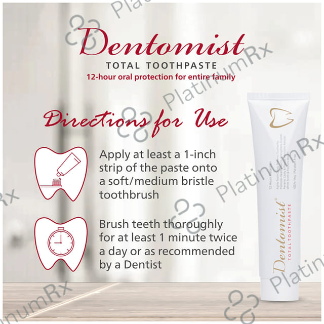 Dentomist Total Toothpaste (100gm Each) 1 Tube