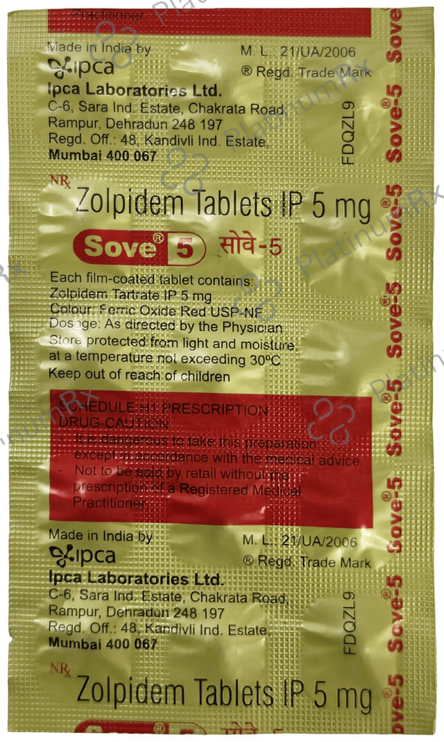 Sove 5mg Tablet 10 Tablet