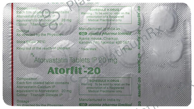 Atorfit 20 Tablet 15 Tablet