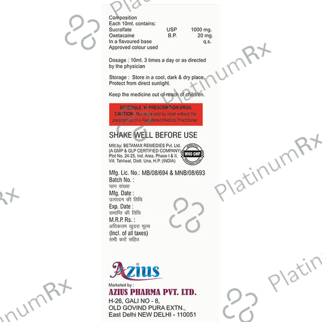 Azifate-O Oral Suspension Delicious Mint