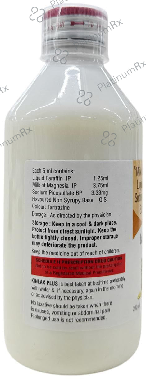Kinlax Plus Pineapple Sugar Free Syrup 200ml