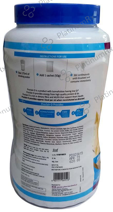 Proclair-D Powder Vanilla