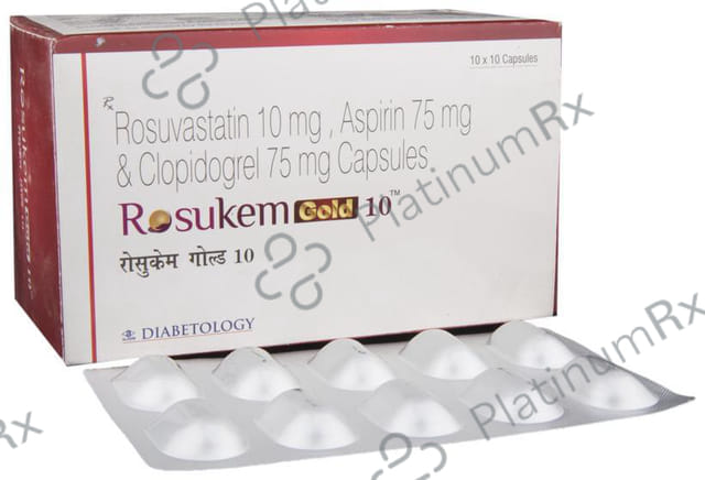 Rosukem Gold 10/75/75mg Capsule 10s