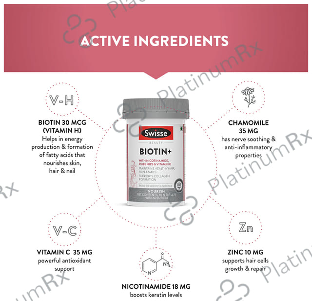 Swisse Beauty Biotin+ Tablet 30s