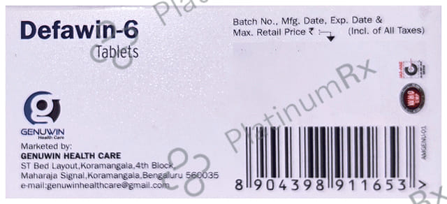 Defawin 6mg Tablet 10s