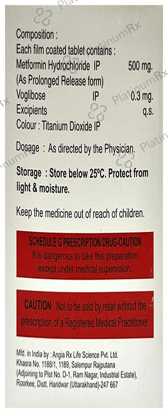 Voglimeal M 0.3mg/500mg Tablet SR