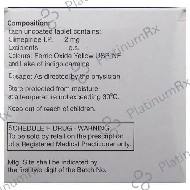 Glimulin 2mg Tablet 15s