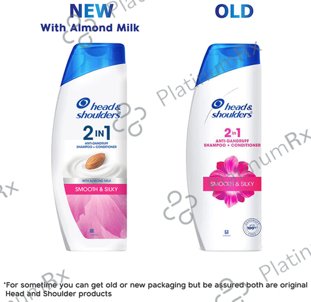 Head & Shoulders Smooth & Silky 2 in 1 Anti-Dandruff Shampoo+Conditioner 340 ml