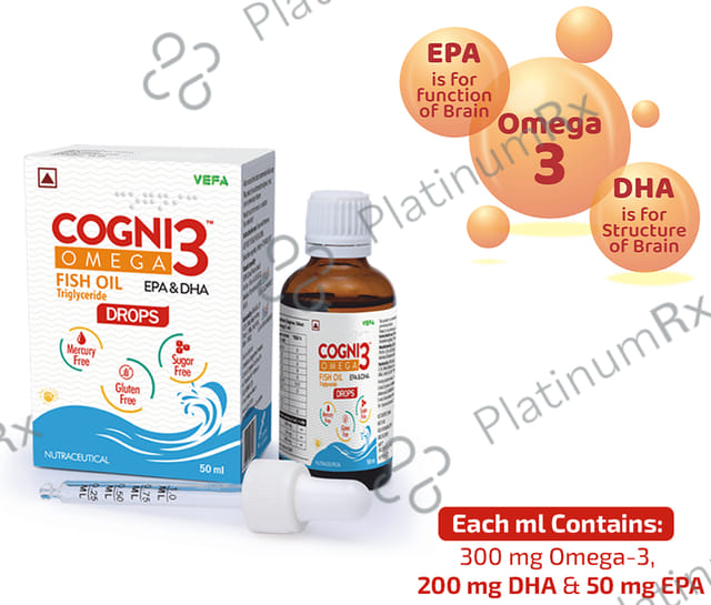 Cogni 3 Omega Fish Oil Drops 50ml