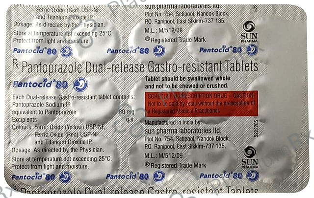Pantocid 80mg Dual Release Tablet 15s