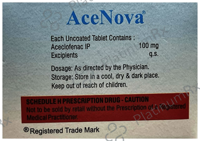 Acenova 100mg Tablet 10s