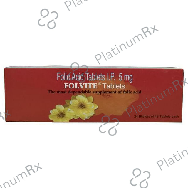 Folvite 5000mcg Tablet 45s