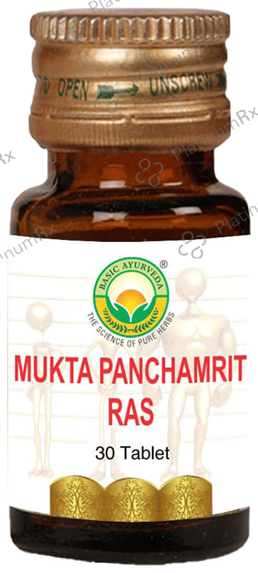 Basic Ayurveda Mukta Panchamrit Ras (with Gold)