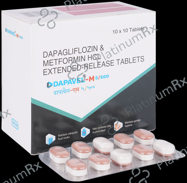 Dapavel M 5/500mg Tablet 10s
